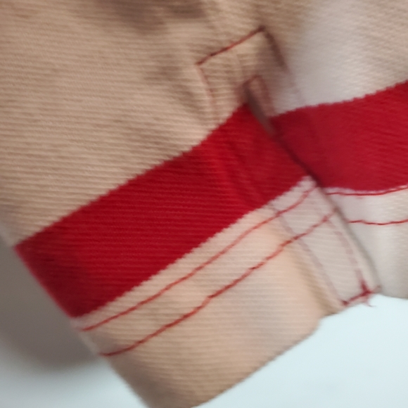 Enyce Men's pull over white with red stripes and collar - Picture 7 of 16